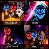 Creatwo LED Mask Halloween Light Up Purge Mask Glow in the Dark Scary Costumes for Adults Halloween Cosplay Men Gift view 4