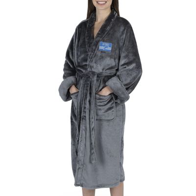 NORTHWEST NFL Detroit Lions Silk Touch Bath Robe, Small/Medium, Rollout Charcoal