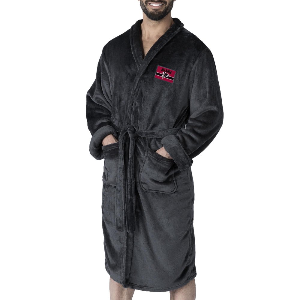 Northwest NFL Atlanta Falcons Silk Touch Bath Robe, Large/X-Large, Rollout Black