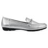 CLIFFS BY WHITE MOUNTAIN Women's Genius Cushioned Moc-Loafer, Silver/ES-Print, 8.5 W view 4