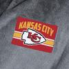 NORTHWEST NFL Kansas City Chiefs Silk Touch Bath Robe, Small/Medium, Rollout Charcoal view 4