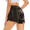 DRTGEDS Rottweiler Wallpaper Women'S Shorts Hiking Athletic Shorts Yoga Active Workout Running Shorts Comfy Casual White view 3