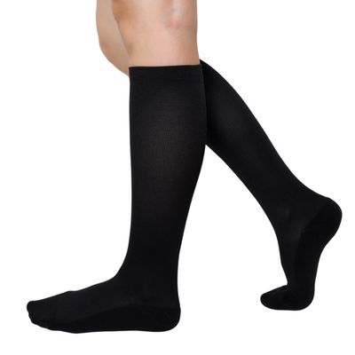 Votprof Compression Socks for Men and Women, 20-30 mmHG, Graduated Compression for Flight, Travel, Sports, Pregnancy, Running (Black, S)
