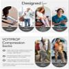 Votprof Compression Socks for Men and Women, 20-30 mmHG, Graduated Compression for Flight, Travel, Sports, Pregnancy, Running (Black, S) view 2