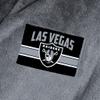 Northwest NFL Las Vegas Raiders Silk Touch Bath Robe, Small/Medium, Rollout Charcoal view 4
