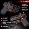 CYA Supply Co. Base Optics Ready (OD Green) Inside Waistband Holster Concealed Carry IWB Veteran Owned Company Fits Beretta APX Full Size & APX A1 Full Size view 4