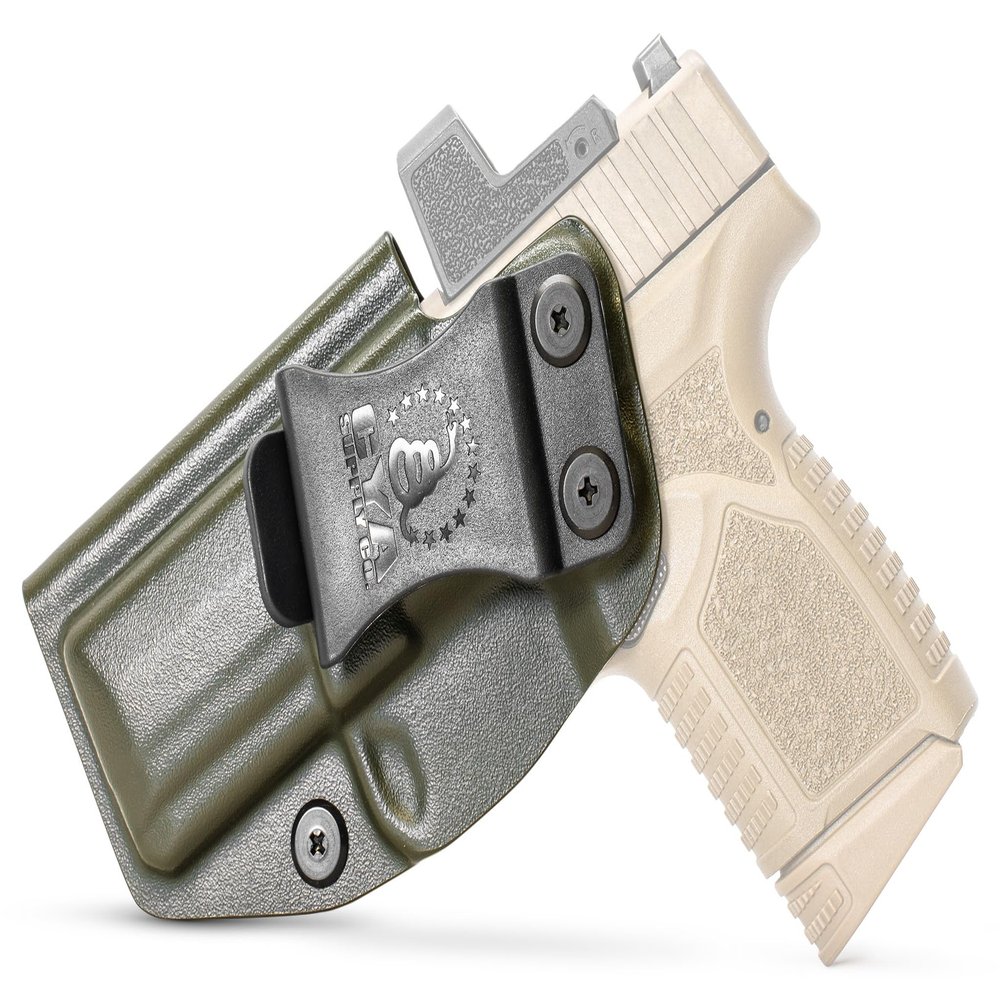CYA Supply Co. Base Optics Ready (OD Green) Inside Waistband Holster Concealed Carry IWB Veteran Owned Company Fits FN Reflex