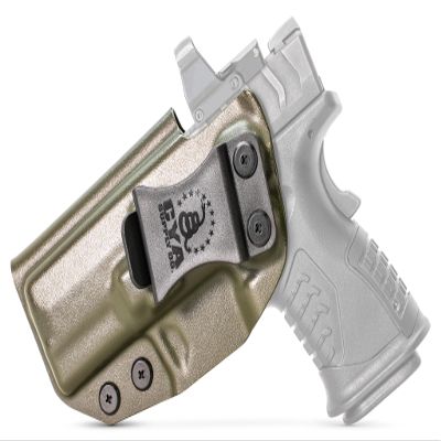 CYA Supply Co. Base Optics Ready (OD Green) Inside Waistband Holster Concealed Carry IWB Veteran Owned Company Fits Springfield XD-M Elite 3.8" 9mm