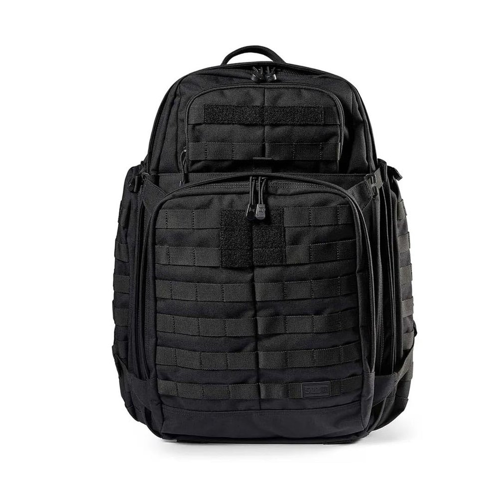 5.11 Tactical Backpack, RUSH 72 2.0 Military Survival Molle Back Pack with Laptop Compartment, Large, 55L, Black, Style 56565ABR