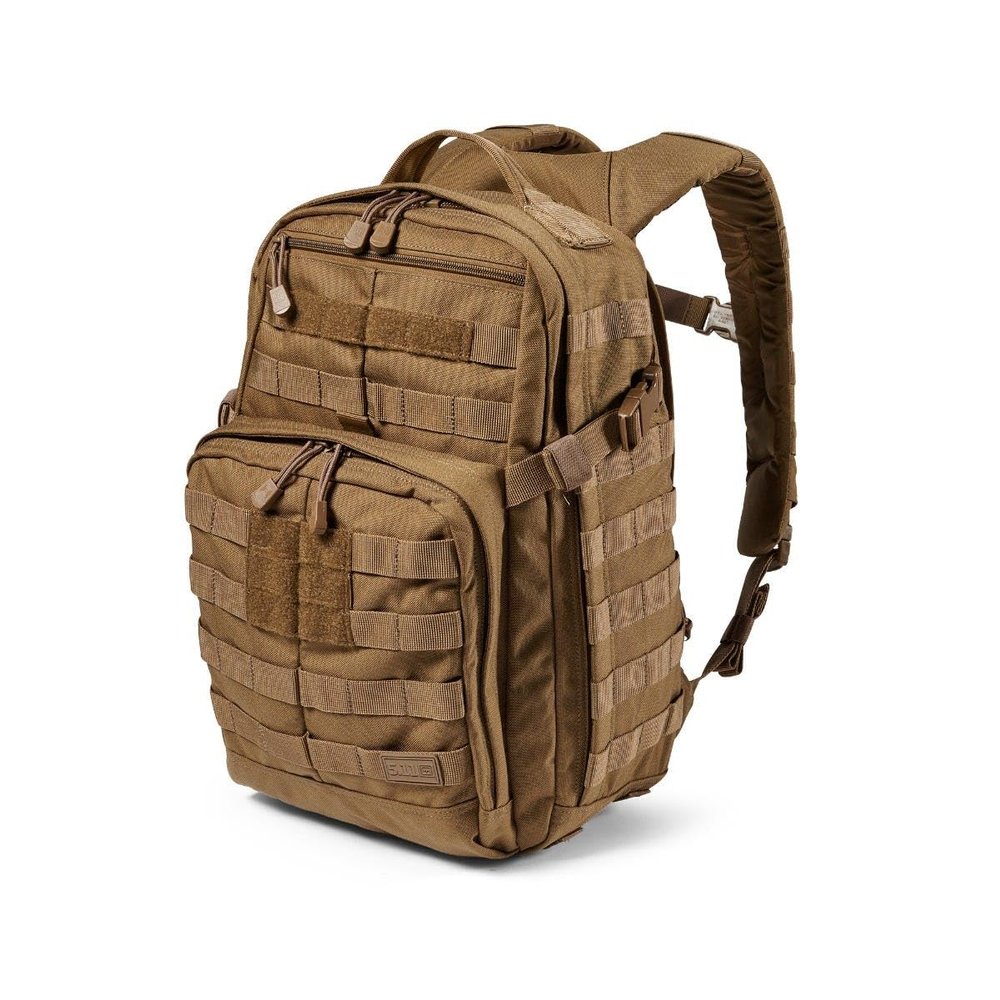 5.11 Tactical Backpack, RUSH 12 2.0 Military Survival Molle Back Pack with Laptop Compartment, Small, 24L, Kangaroo, Style 56561ABR