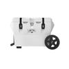 Maluna 40 Quart Hard White Cooler with Wheel Kit | Rotomolded | Insulated Portable Ice Chest Box for Drinks, Beverages, Beach, Camping, Picnic, Hunting, Fishing, Boating | Made in USA view 1