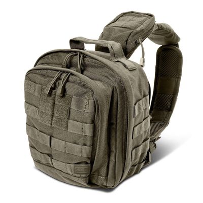 5.11 Tactical Sling Bag Pack MOAB 6, Shoulder Crossbody Military Bag, 11L, Ranger Green, Style 56963ABR