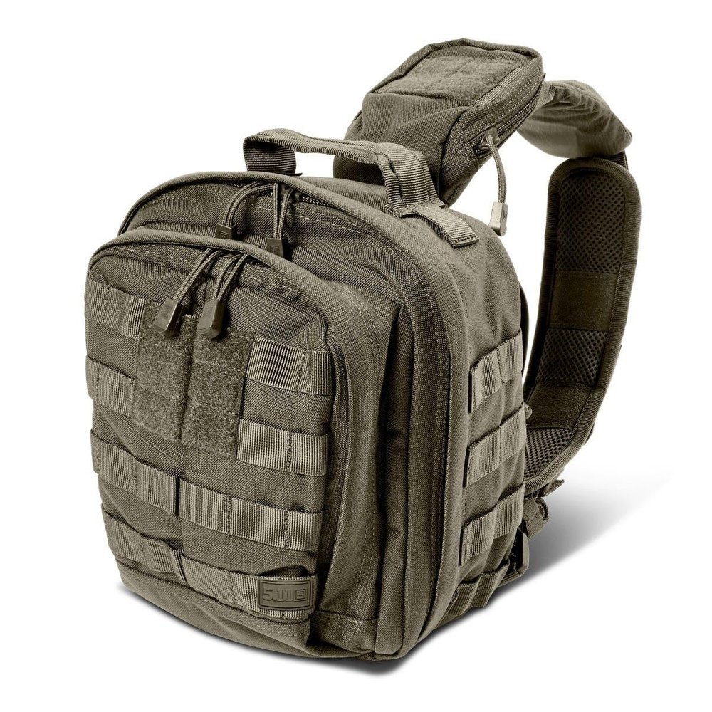 5.11 Tactical Sling Bag Pack MOAB 6, Shoulder Crossbody Military Bag, 11L, Ranger Green, Style 56963ABR