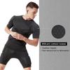 CRATUS Short Sleeve Padded Compression Shirt (YOUTH LARGE) Black view 4