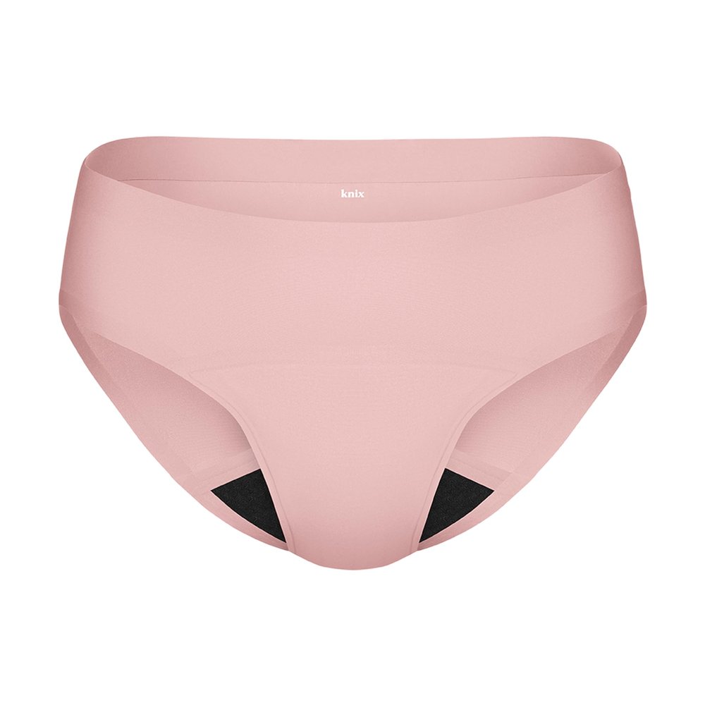 KNIX Super Leakproof Bikini - Period Underwear for Women - Machine Washable, Reusable - Rose Water, X-Small (1 Pack)