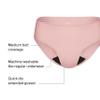 KNIX Super Leakproof Bikini - Period Underwear for Women - Machine Washable, Reusable - Rose Water, X-Small (1 Pack) view 4