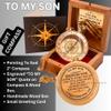 To My Son Compass Gift From Mom and Dad | 2" - For Teenage Son's Graduation, Christmas, Birthday, Baptism, Confirmation, Communion view 2