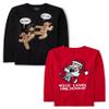 The Children's Place,Boys,All Holidays Long Sleeve Graphic T-Shirts,Multipacks,Xmas Nice Level/Xmas Gingerbread 2-Pack,Large view 1