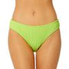 Salt + Cove Womens Ribbed Hipster Swim Bottom Separates Green XL view 1