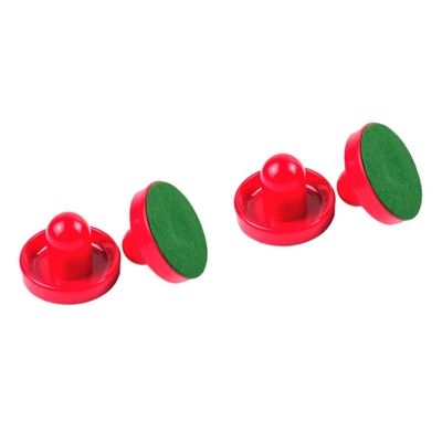 COOLHIYA 4pcs Air Hockey Game Accessories Kit Pucks Replacement Hockey Handles Paddles for