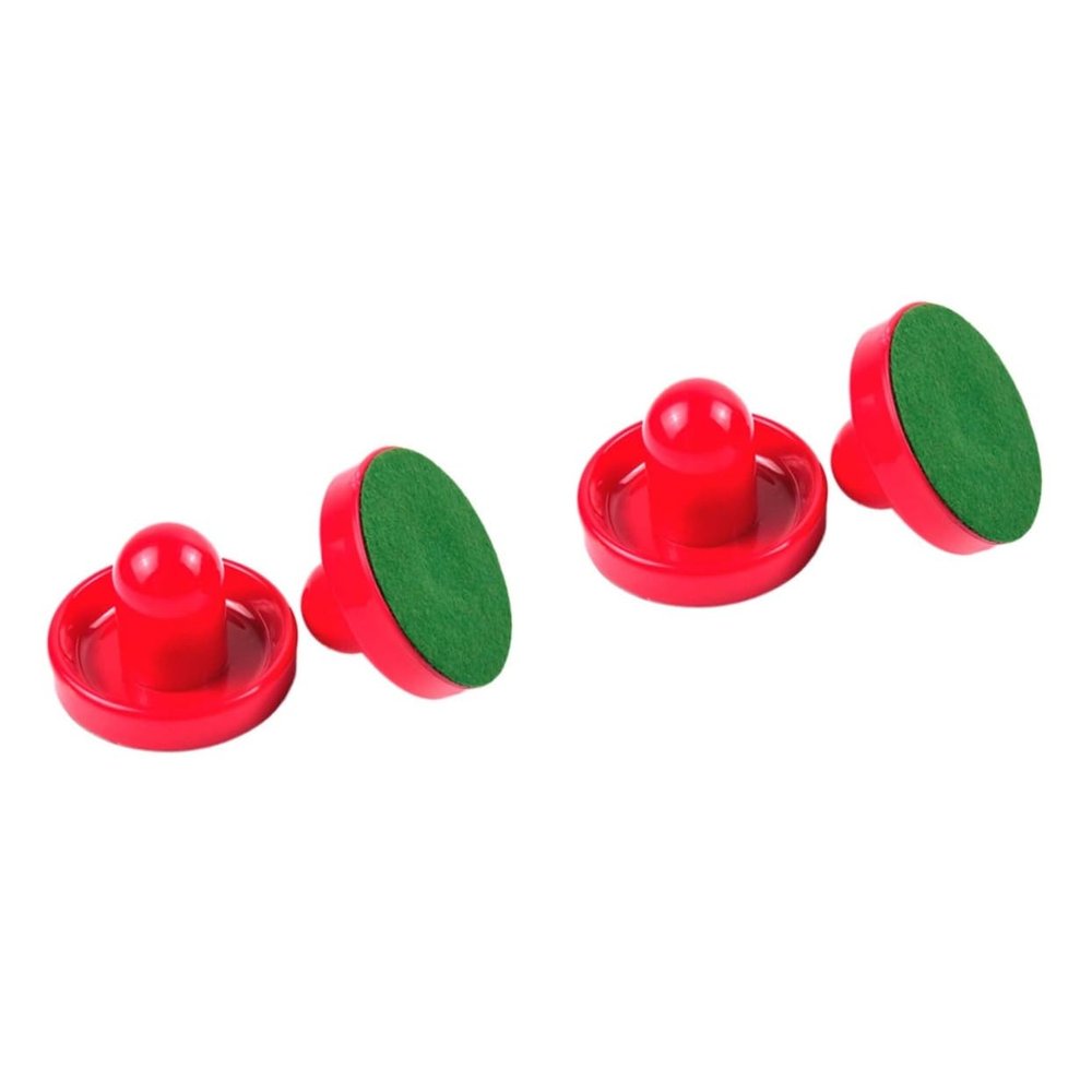 COOLHIYA 4pcs Air Hockey Game Accessories Kit Pucks Replacement Hockey Handles Paddles for