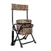 AUSCAMOTEK 360-Degree Swivel Hunting Chair with Thick Cushion and Zipper Pouch - Foldable and Portable Camo Chair for Outdoor Hunting-Wetland Camo view 1