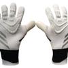LongjihuiSoccer Goalkeeper Gloves Goalie Training Gloves Strong Grip Anti-Slip and Breathable for Adults and Children (White,7) view 1