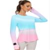 Blingfit Long Sleeve Tee for Women with Thumb Hole Athletic Gym Workout Tops Yoga Running Shirts UPF 50+ M view 1