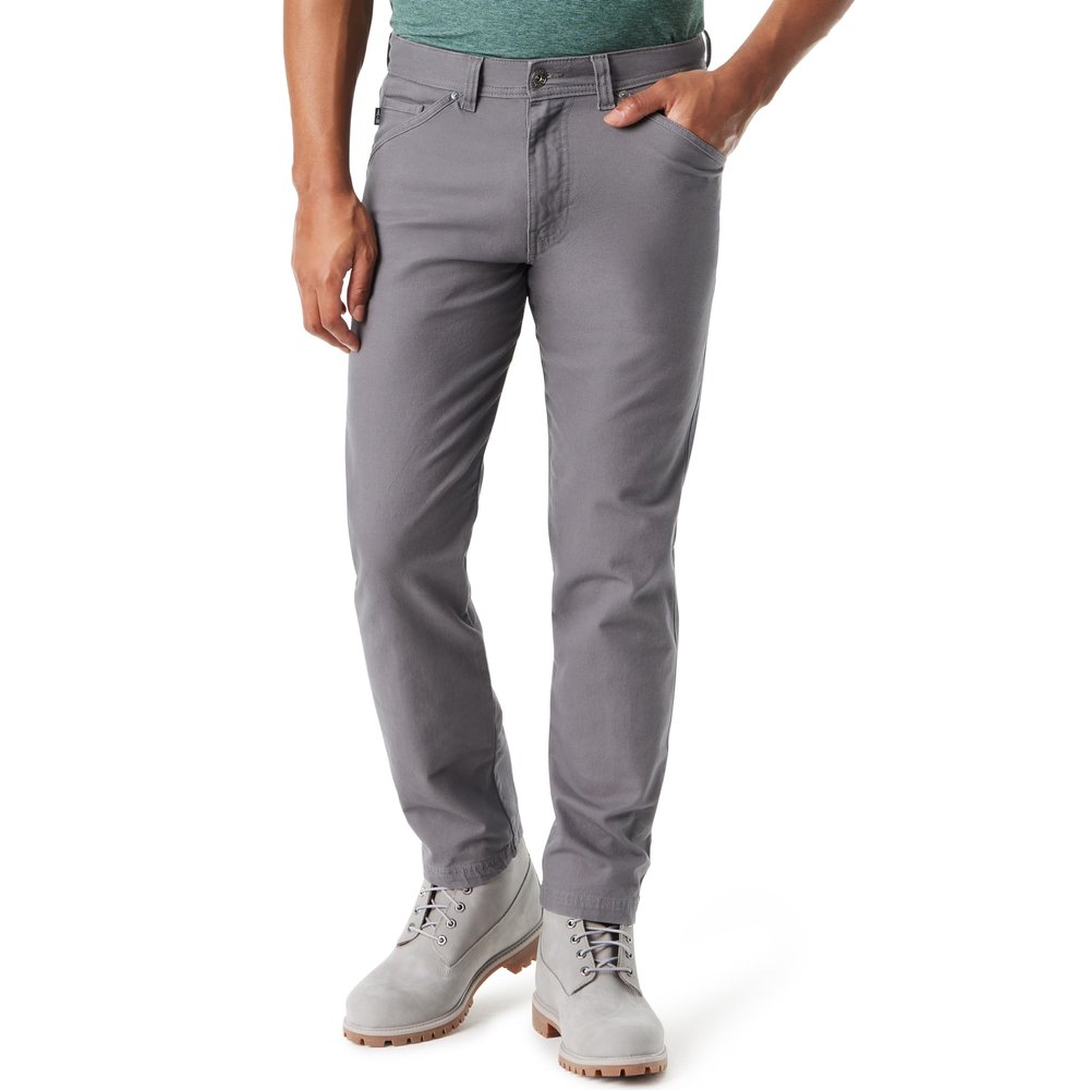 BASS Outdoor Mens Everyday 6 Pocket Slim Straight Leg Utility Canvas Pant Standard
