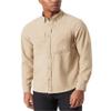 BASS Outdoor Mens Heathered Flannel Button Down Shirt with Comfort Stretch Standard view 1