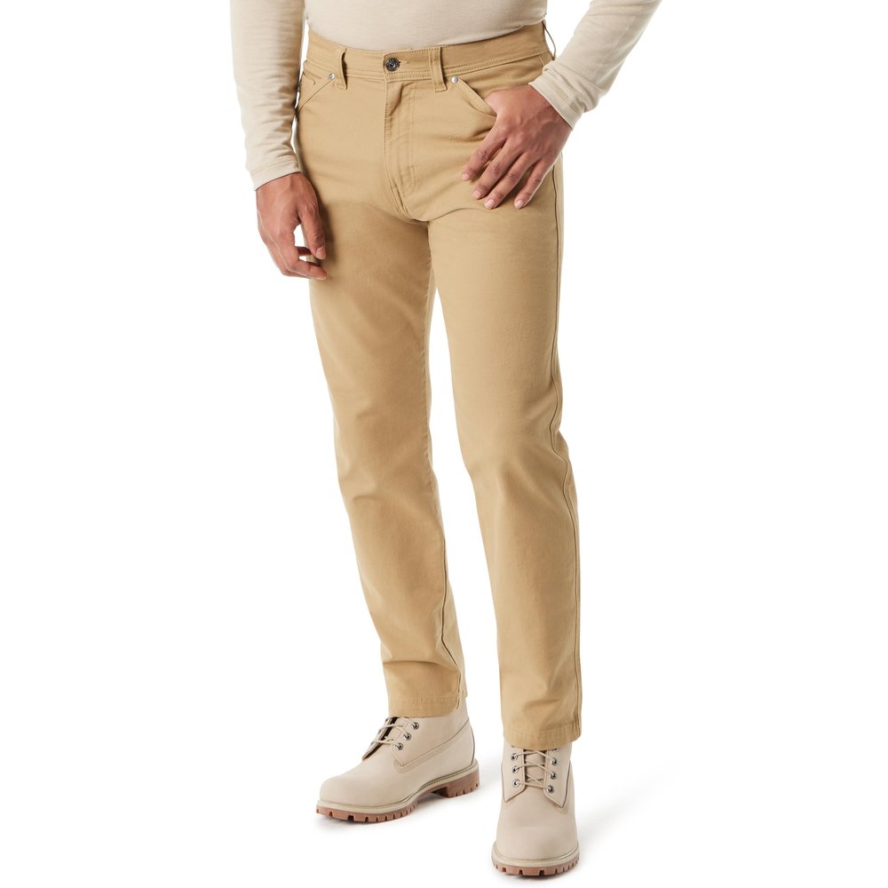 BASS Outdoor Mens Everyday 6 Pocket Slim Straight Leg Utility Canvas Pant Standard