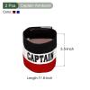 YOKIVE Captain Armband Set, Nylon Protective Arm Badge, Adjustable Flexibility, Great for Team Training, Competitions (Blue Black Red, 11.8 x 3.5 Inch) view 2