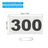 PATIKIL Tearproof Running Bib Numbers 7x4 Inch, 1-300 Waterproof Race Competitor Numbers with Safety Pin for Marathon Sports Game Competition Runner, White view 2
