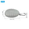 PATIKIL Billiard Accessories Storage Bag, 2pcs Chalk Case Bag Portable Clip-on Attaching Coin Purse Pool Billiard Accessory, Grey view 2