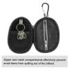 PATIKIL Billiard Accessories Storage Bag, 2pcs Chalk Case Bag Portable Clip-on Attaching Coin Purse Pool Billiard Accessory, Grey view 3