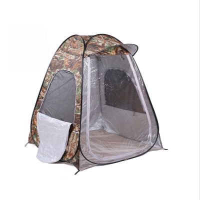 XIYYANUS Portable Instant Pop Up Tent Changing Room, 1Person 2Doors Photography Movable Outdoor Winter Fishing with Cap Camouflage Portable Privacy Shower Toilet Camping