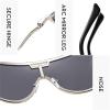 helena Oversized Metal Double Bridges Pilot Men Sunglasses Fashion One Piece Women Gradient Shades UV400 S67 (C2) view 4