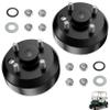 Drive-up Golf Cart Brake Drum for EZGO, Large Hole Fine Splined Brake Drum with Nut for EZGO 1991-Up 4 Cycle Gas Models, OEM 21807-G1 view 1