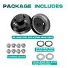Drive-up Golf Cart Brake Drum for EZGO, Large Hole Fine Splined Brake Drum with Nut for EZGO 1991-Up 4 Cycle Gas Models, OEM 21807-G1 view 3