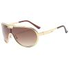 helena Oversized Metal Double Bridges Pilot Men Sunglasses Fashion One Piece Women Gradient Shades UV400 S67 (C6) view 1