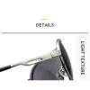 helena Oversized Metal Double Bridges Pilot Men Sunglasses Fashion One Piece Women Gradient Shades UV400 S67 (C6) view 4