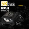 5k Night Vision Goggles, Built-in Powerful Focusable IR, Full Color 4-inch Super Large Display, Long Viewing Range, Supports WiFi,with High Speed 64GB Card view 2