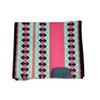 HORSE HUB STORE 42 Inch Western Show Pleasure Pink & Black Pure Woolen Base New Zealand Saddle Pad for Horses Riding Equipment and Accessories view 1