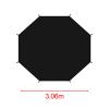 kowaku Trampoline Shade Cover, Black Easy to Install for 8 Poles Tearproof Trampolines Canopy, Sun Protection Cover, 10ft view 3