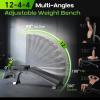 Adjustable Weight Bench with 12x4x4 Positions, 1200LB Heavy Duty Workout Bench for Home Gym, Commercial Incline-Flat-Decline Bench Press for Full Body Fitness, Fully Upright Backrest with 4 Suitable Leg Rest Gears - 2026 view 2