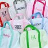 Personalized Baby Duffle Bag, Monogram Seersucker Kid Travel Bag, Kids Duffel Bag, Toddler Diaper Bag, Child Gifts, Overnight Bag, Dance Bag, Dark Blue, Large view 4