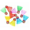 IWOMA 10Pcs/Set Badminton Rainbow Head Nylon Badminton Shuttlecock Set for Game Sports Entertainment for Player Play