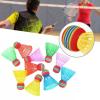 IWOMA 10Pcs/Set Badminton Rainbow Head Nylon Badminton Shuttlecock Set for Game Sports Entertainment for Player Play view 2