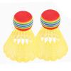 IWOMA 10Pcs/Set Badminton Rainbow Head Nylon Badminton Shuttlecock Set for Game Sports Entertainment for Player Play view 3