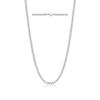 Monily Silver Cuban Link Chain for Men Stainless Steel Chain Necklace for Men 3.5mm 20 Inches Chunky Rapper Jewelry view 1